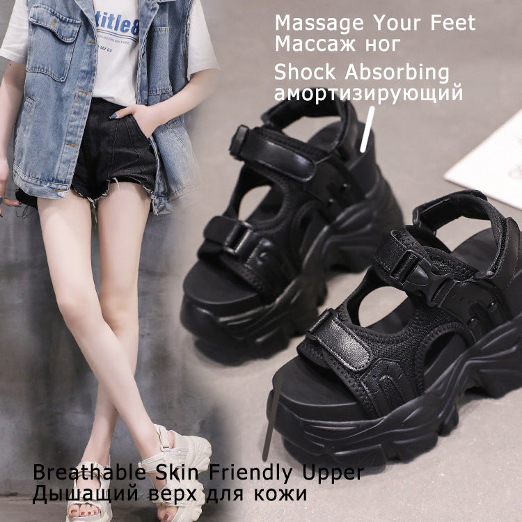 Super High Hidden Wedge Platform Sandals