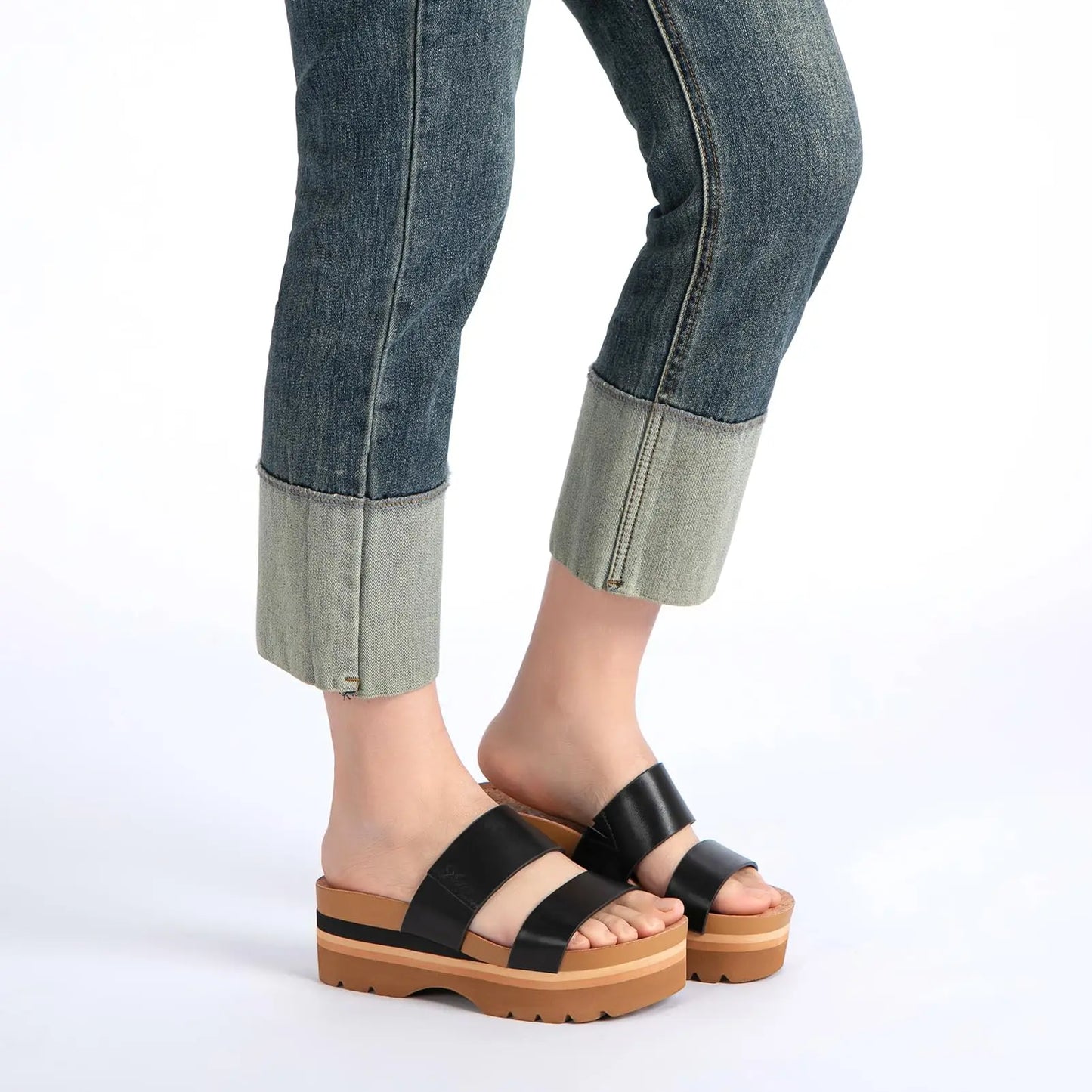 Vintage Platform Slide Sandals