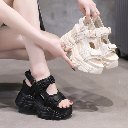 Super High Hidden Wedge Platform Sandals