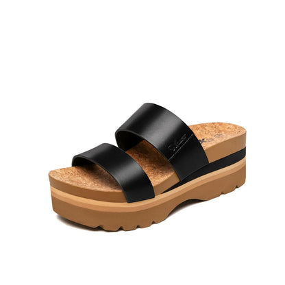 Vintage Platform Slide Sandals
