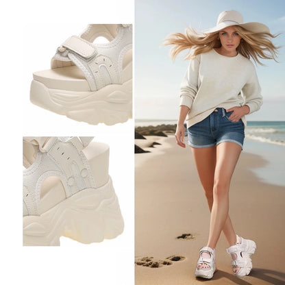 Super High Hidden Wedge Platform Sandals