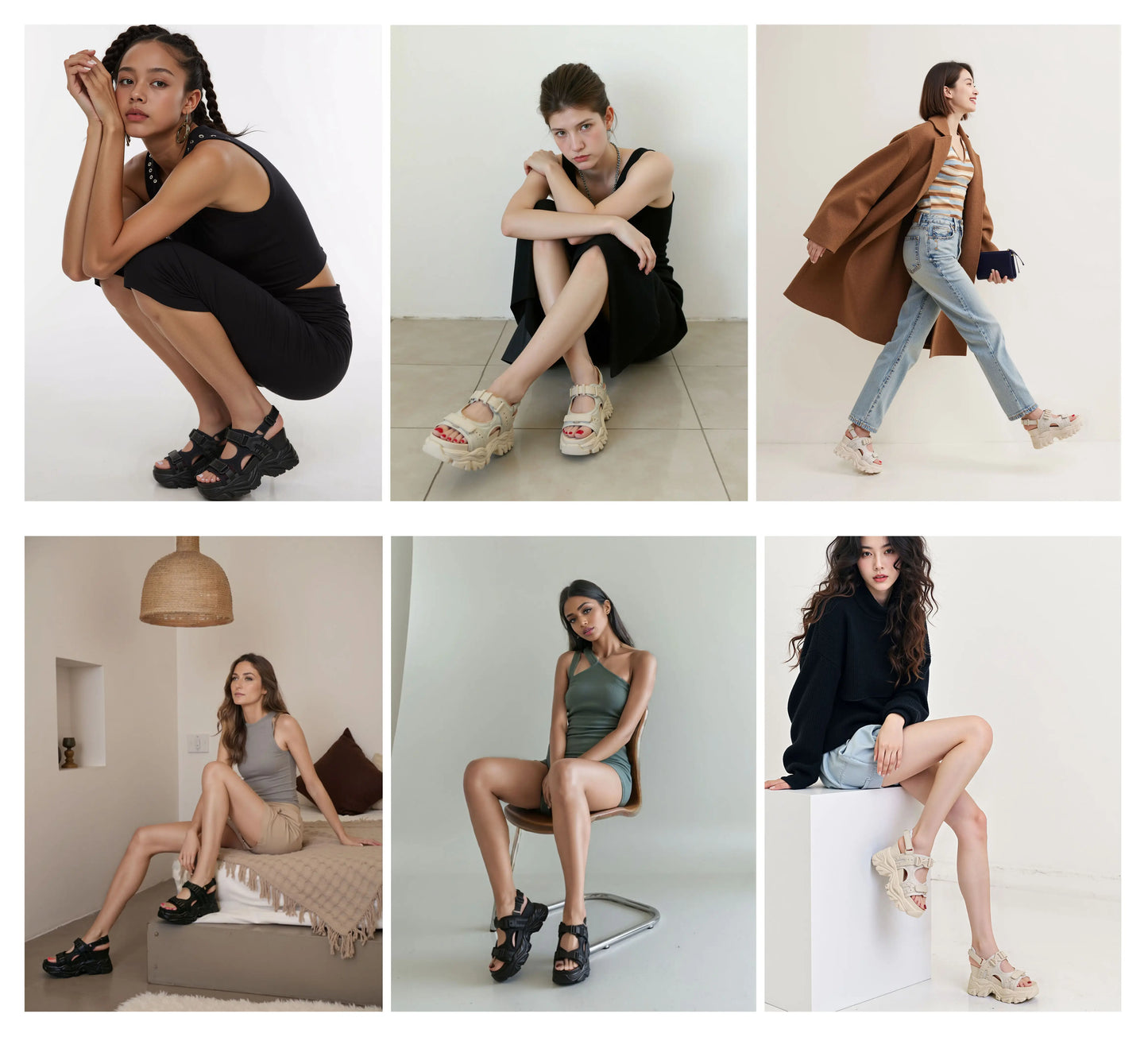 Super High Hidden Wedge Platform Sandals