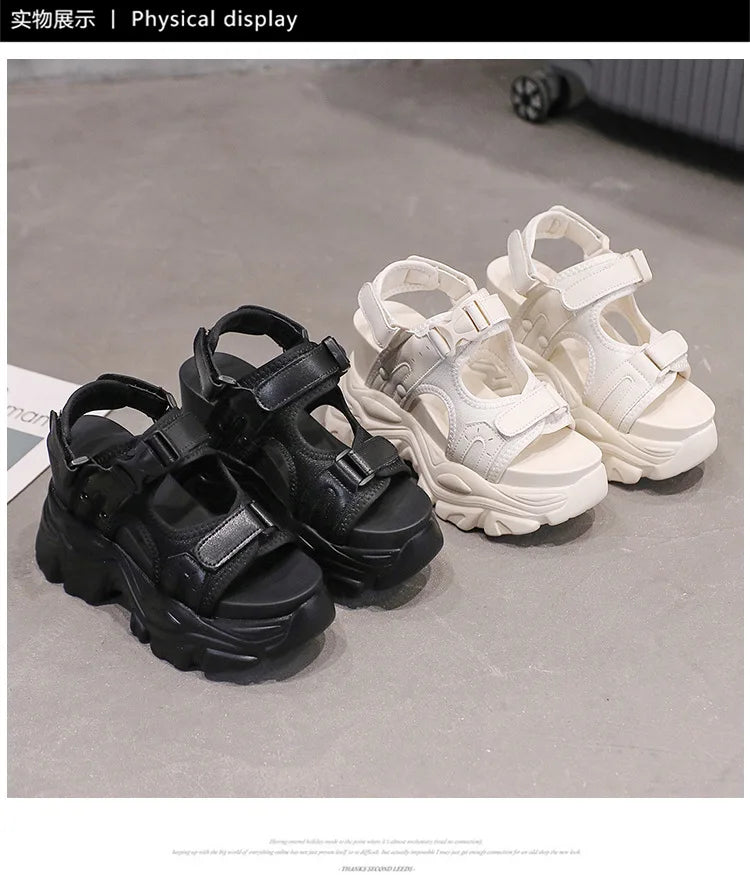 Super High Hidden Wedge Platform Sandals