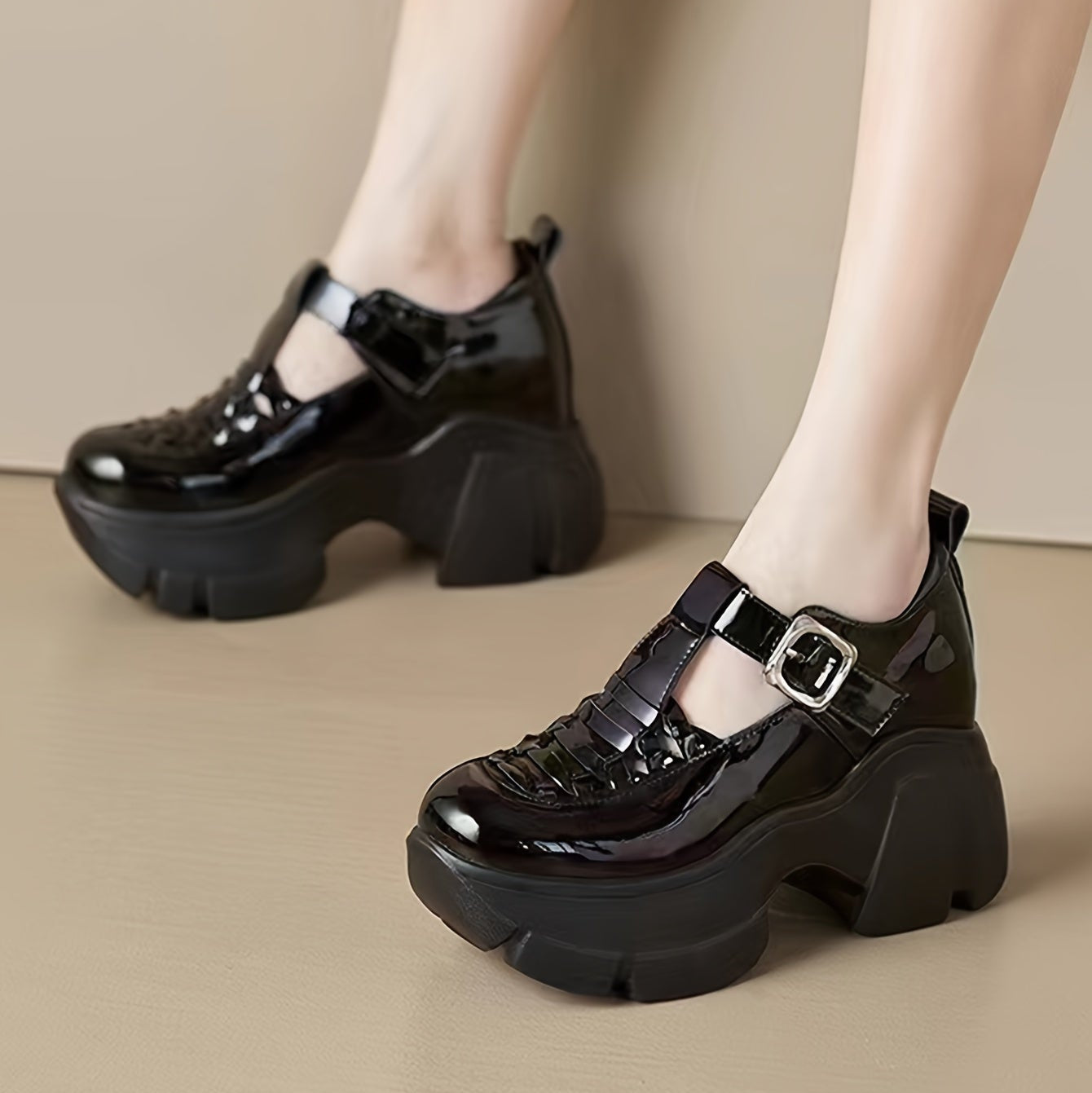 Buckle Chunky Mary Janes