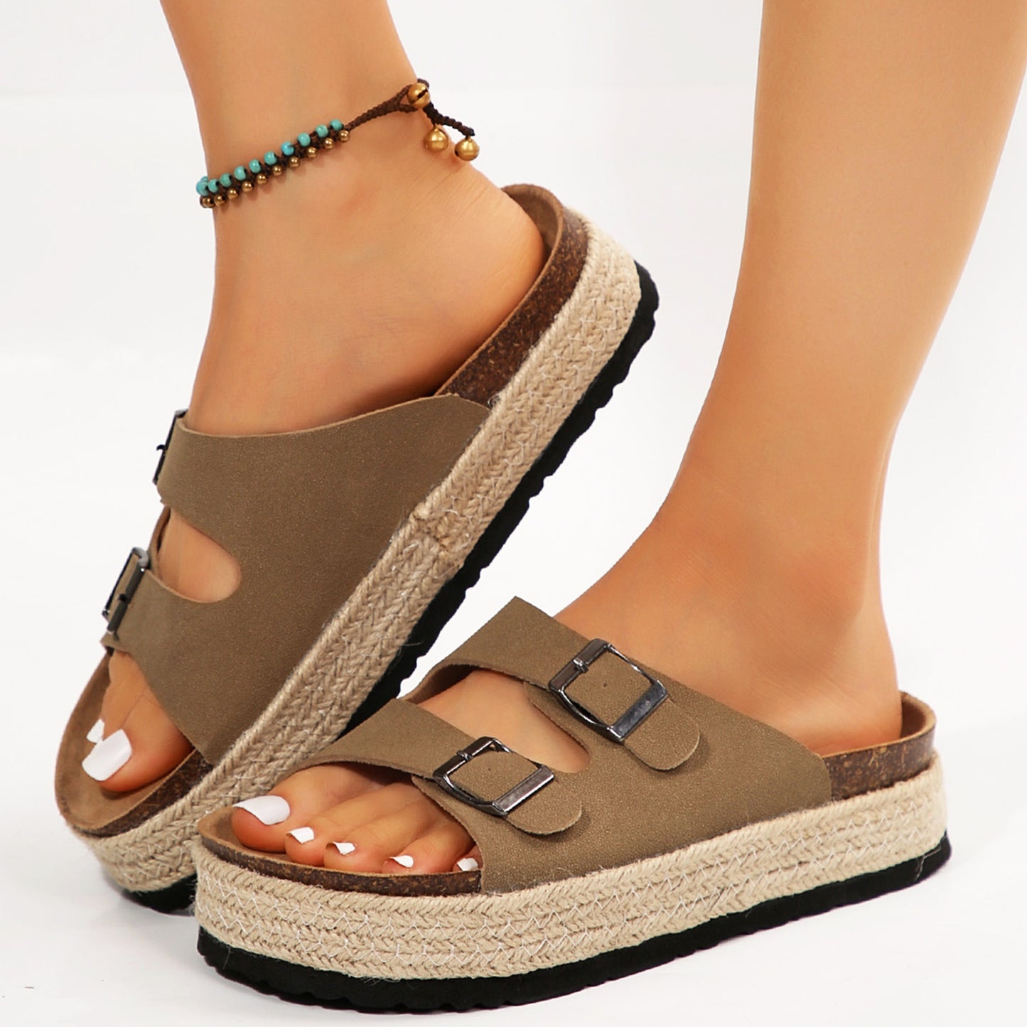 Breezy Buckle Espadrilles