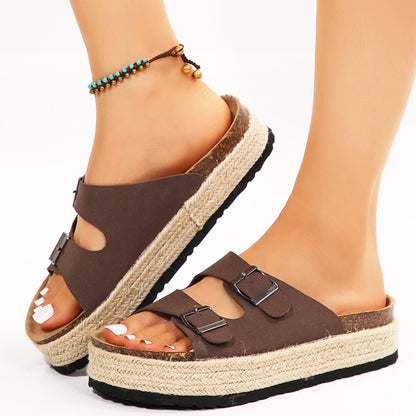 Breezy Buckle Espadrilles