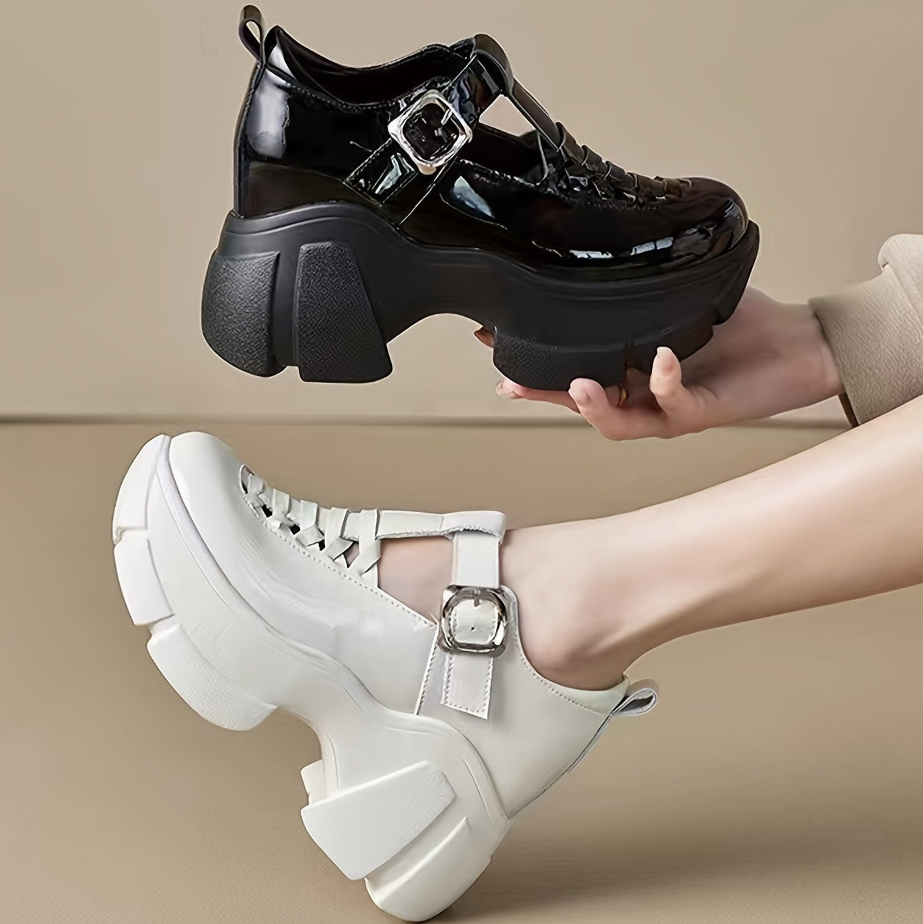 Buckle Chunky Mary Janes